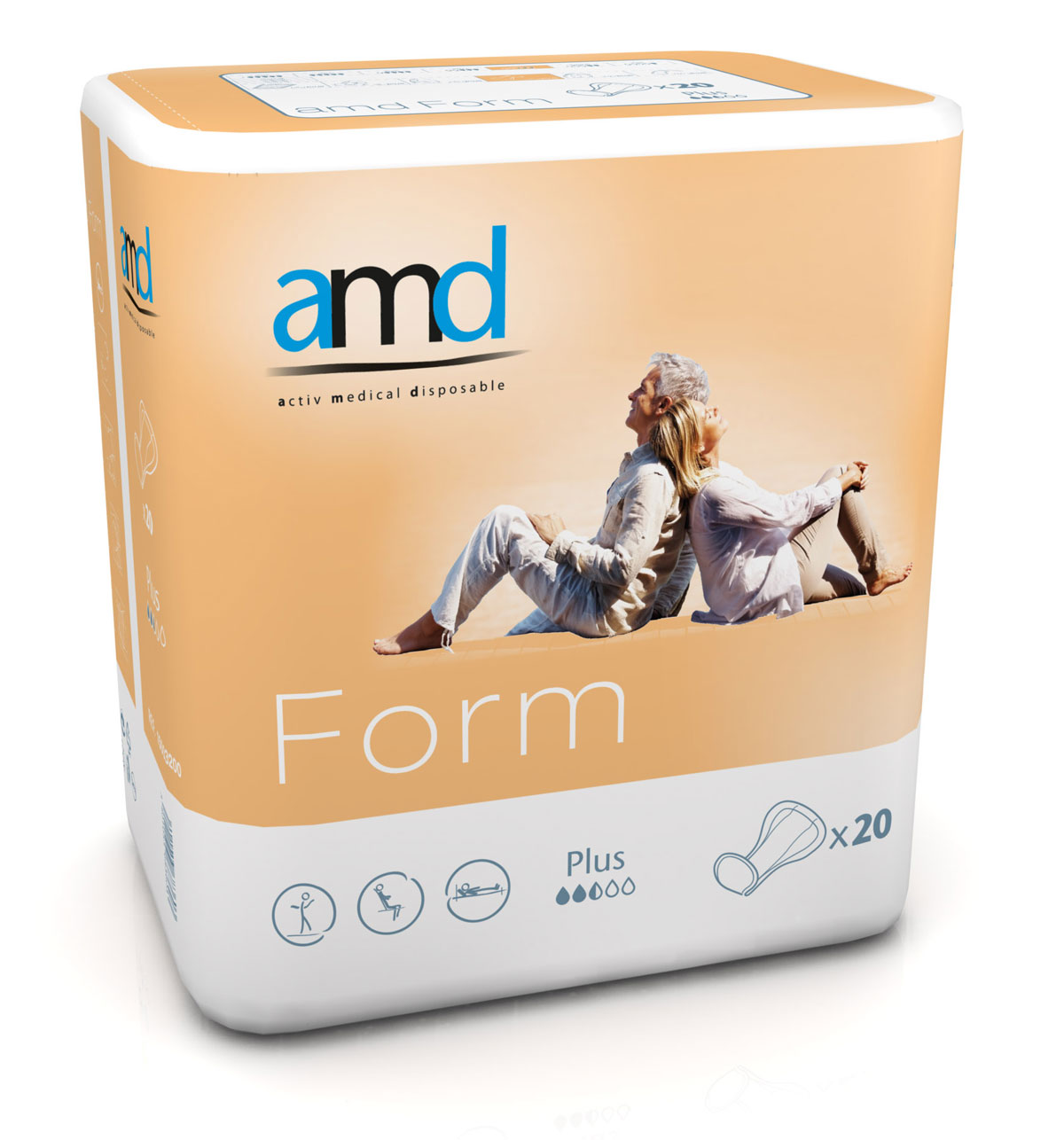 AMD Form - (PLUS) anatomische Vorlagen - 20 Stück Packung