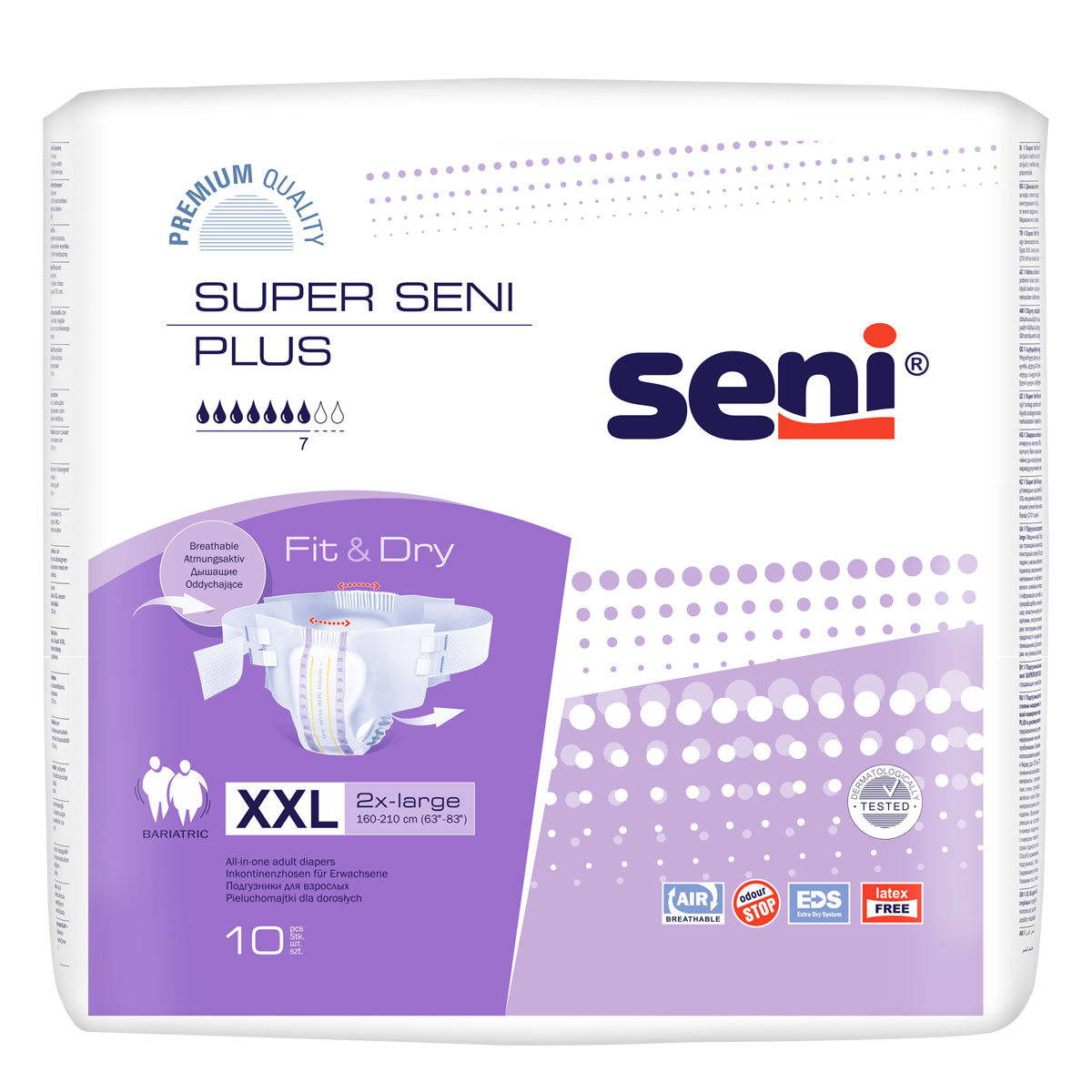 Super Seni (PLUS) - Adipositas Windeln - Gr. 5 XXL (10 St Einzelpack)