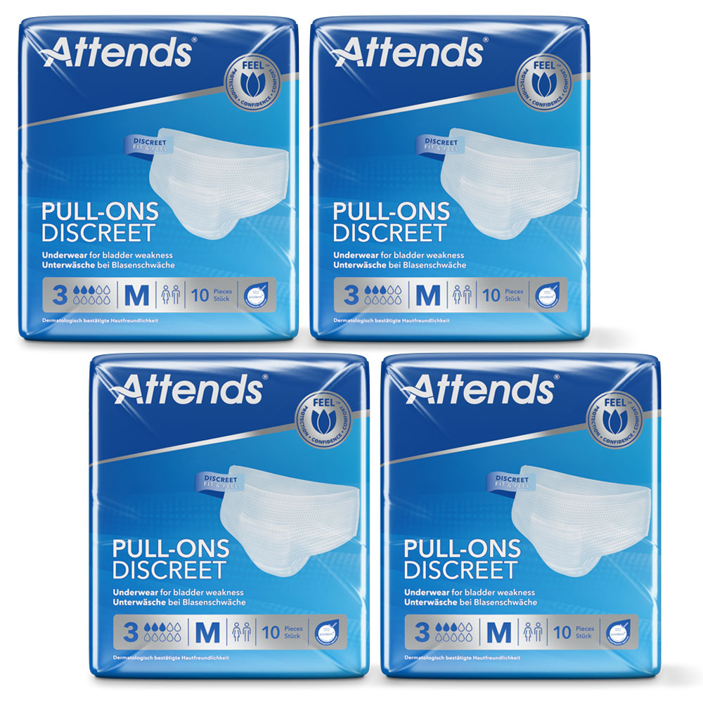 ATTENDS Pull-Ons Discreet Underwear 3 - Medium (M) - 6x10 Stück