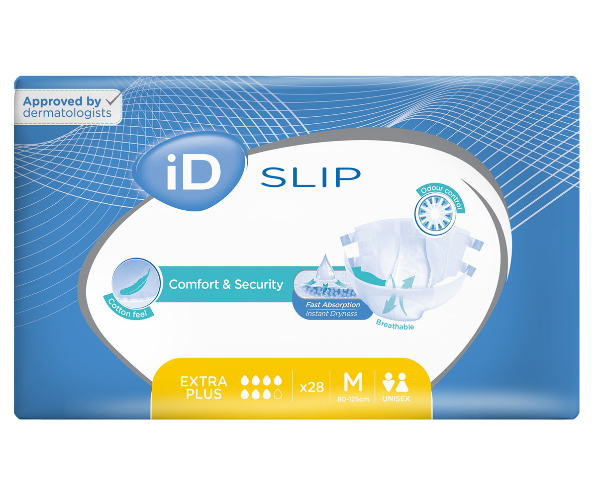 iD Slip EXTRA PLUS - Inkontinenzwindeln - Gr. Medium (M) - 28 St. Packung