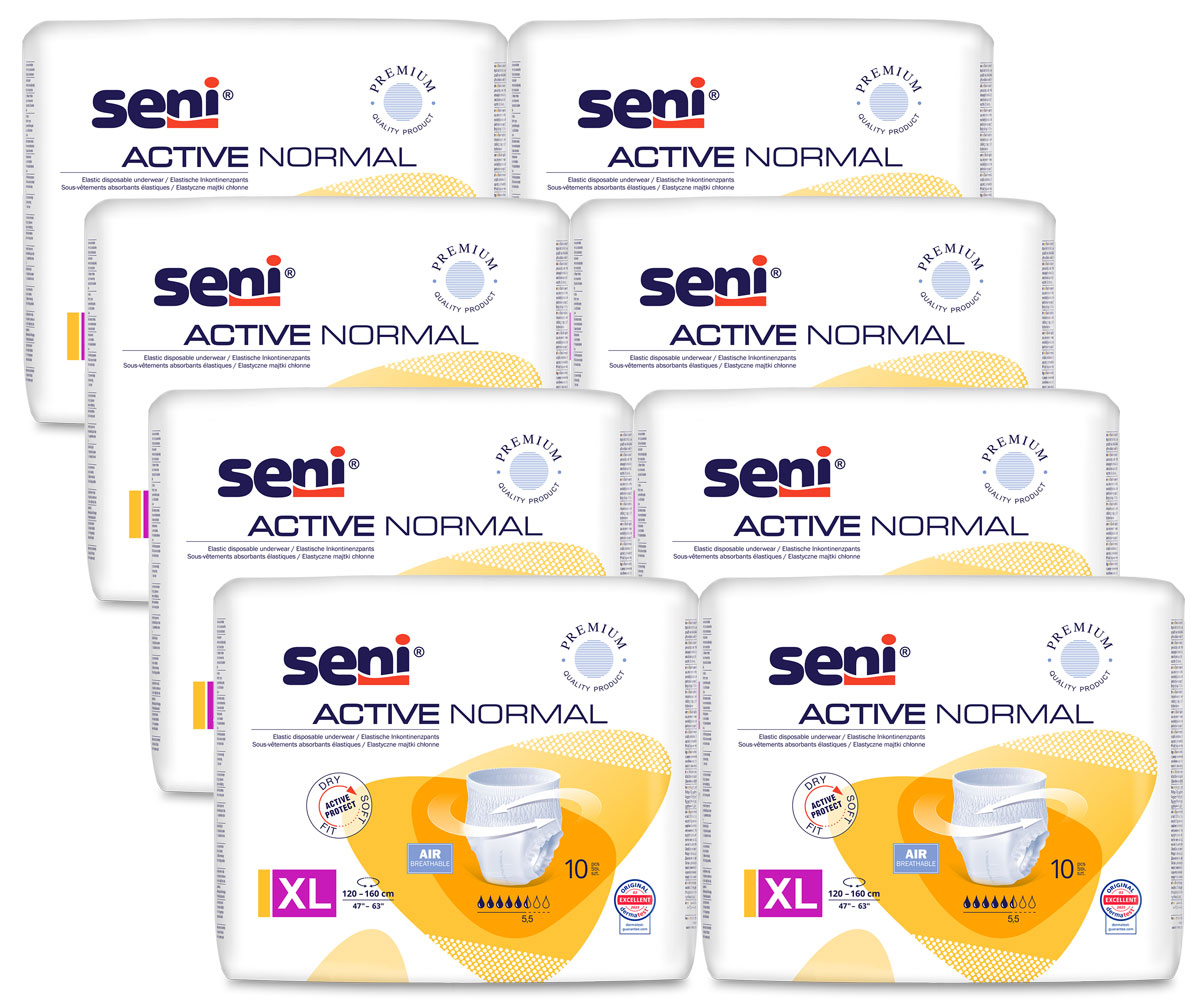 SENI Active NORMAL Inkontinenzslip EXTRA LARGE (8x10) 80 Stück