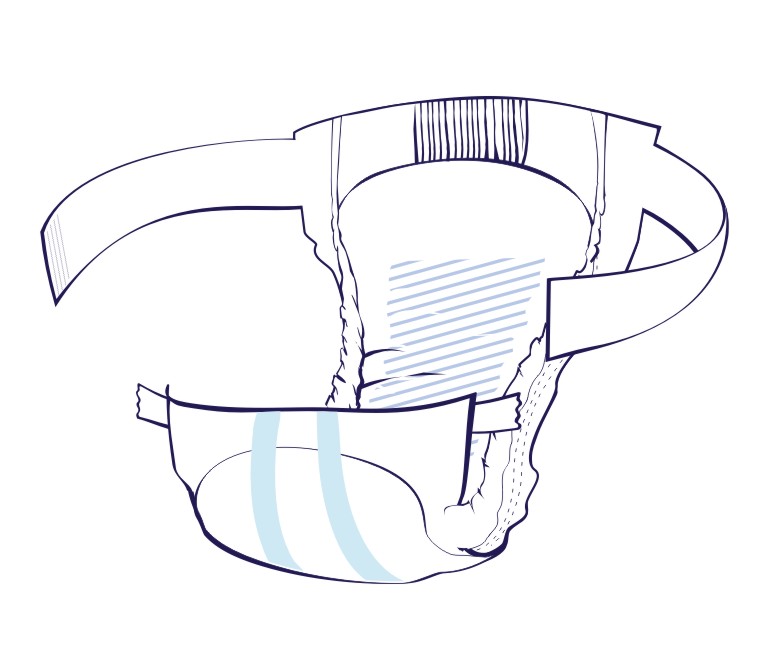 SENI Optima PLUS - mit Hüftbund, Gr.4 EXTRA LARGE (8x10 Stück)