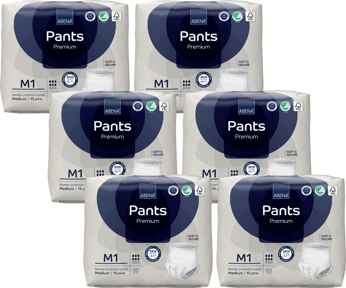 ABENA Pants Premium Medium (M1) 6x15 (90 Stück)