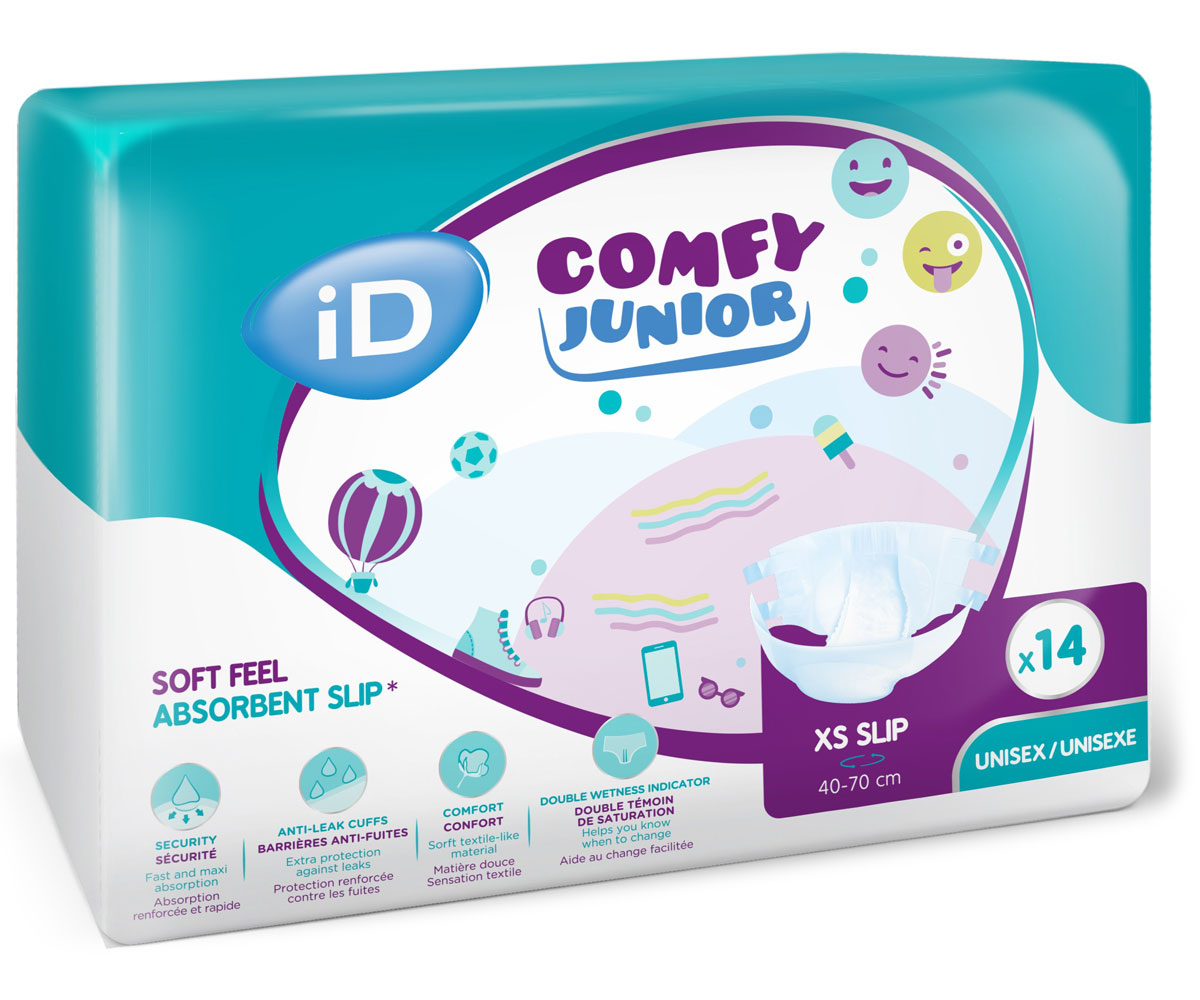 iD Comfy Junior SLIP XS - Windeln für größere Kinder - 14 St. Packung