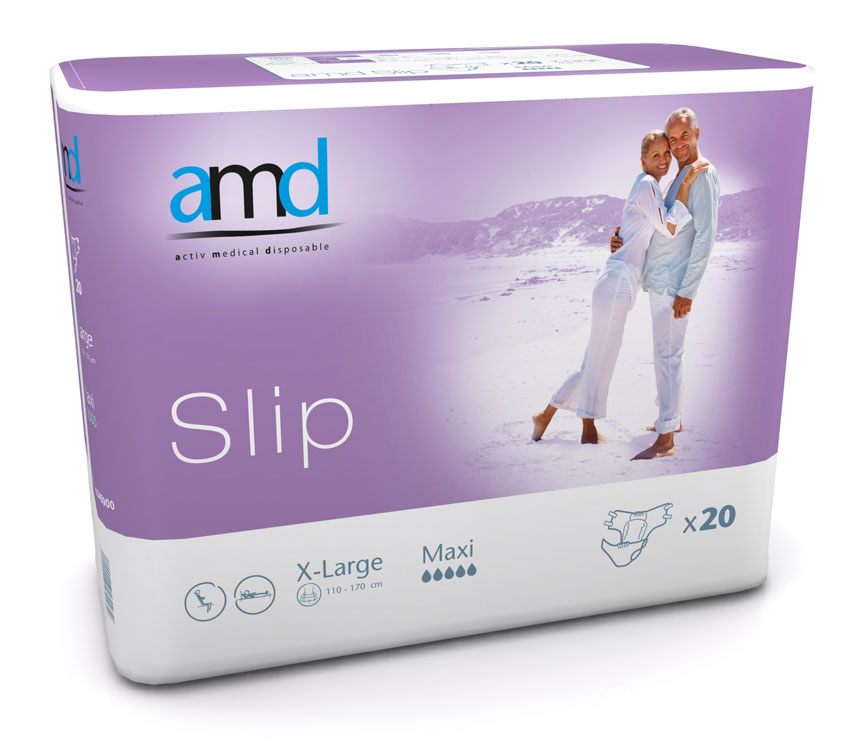AMD SLIP - (MAXI) - Inkontinenzwindeln - Gr. X-Large (XL) - 3x20 St. Karton