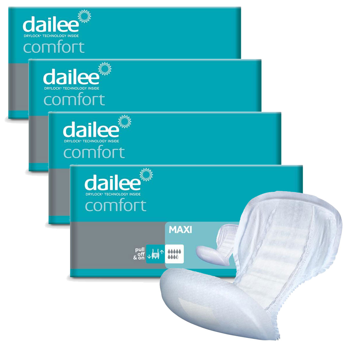 Dailee Comfort MAXI - Inkontinenzvorlagen | 4x28 St. Karton