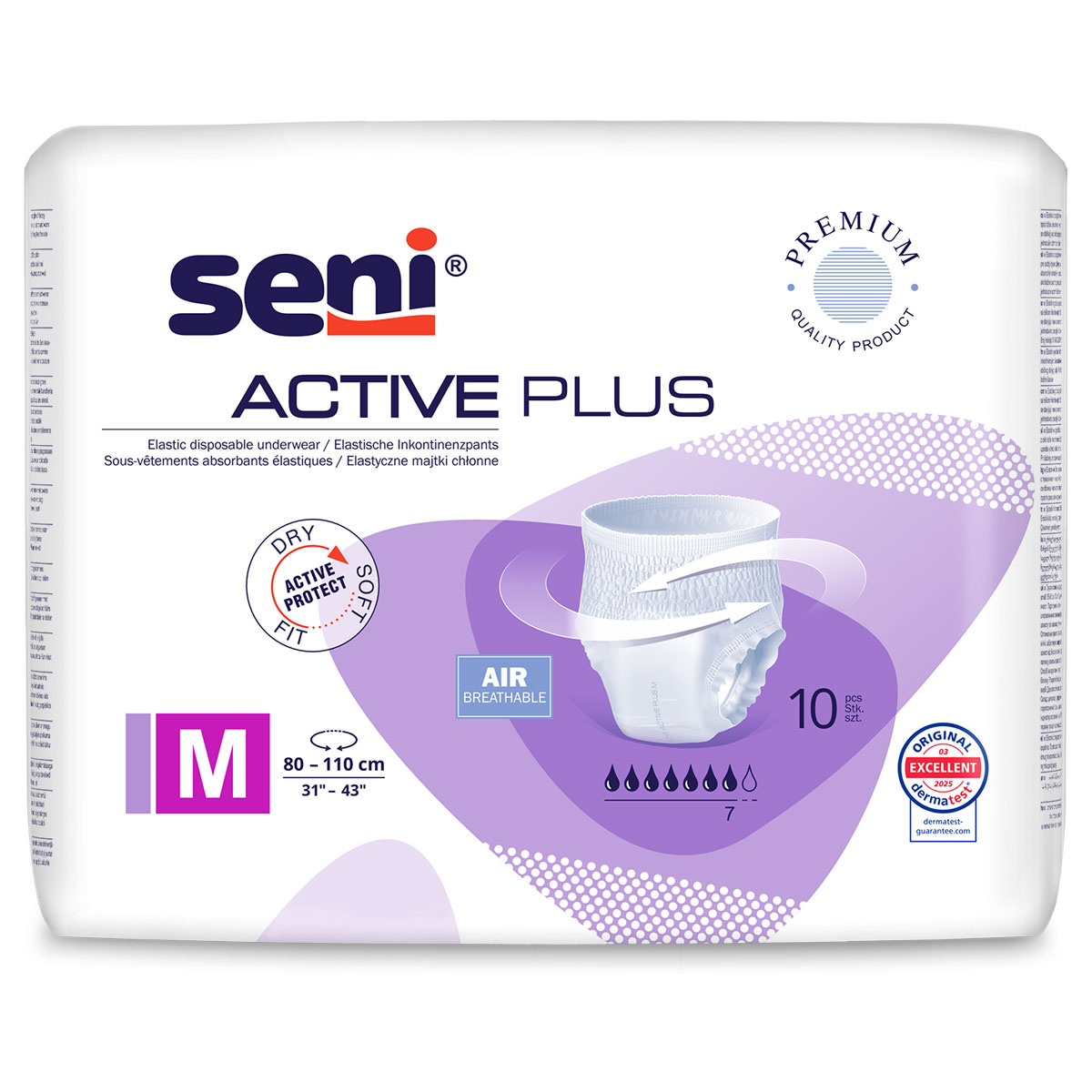 SENI Active PLUS - Inkontinenzslip SMALL - 10 Stück Pack