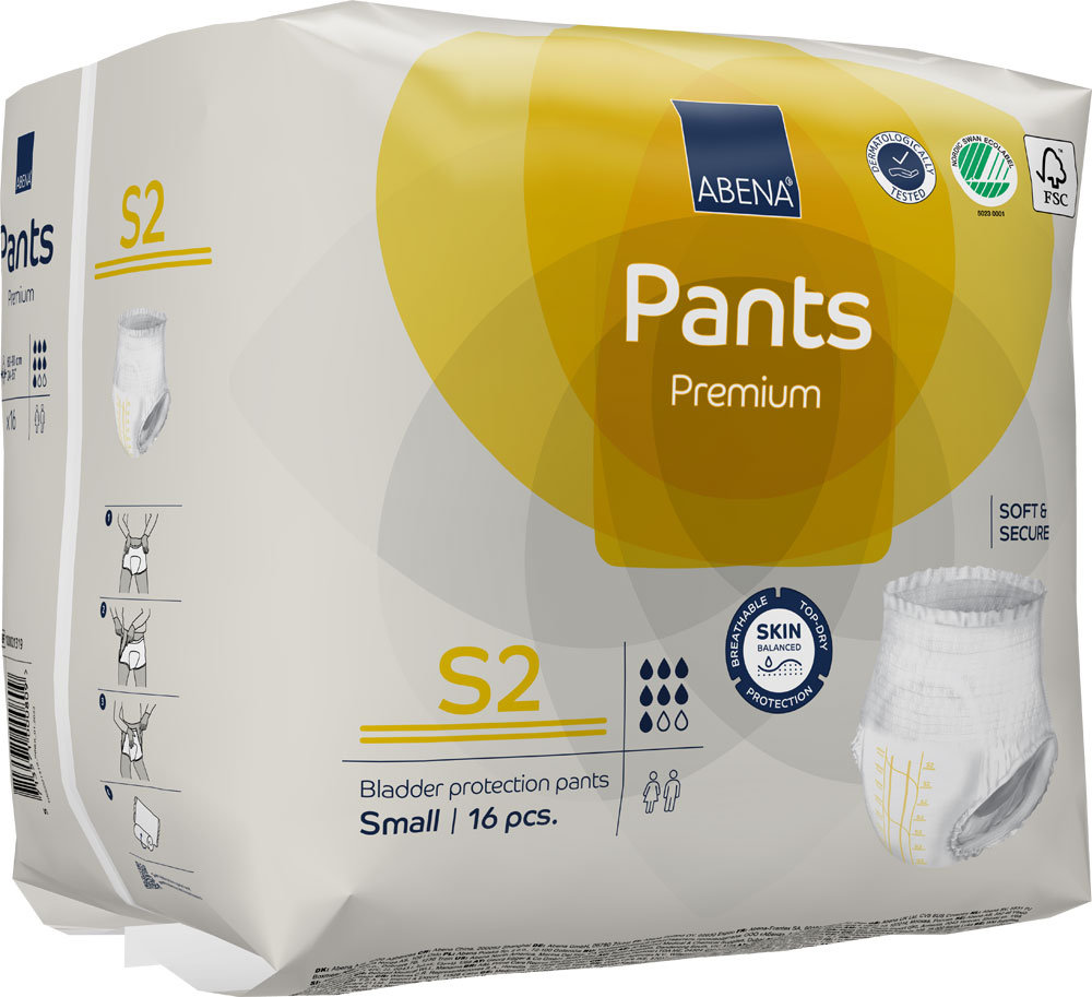 ABENA Pants Premium Small (S2) Saugstärke 2 - 6x16 (96 Stück)