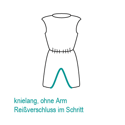 JANUS Pflegeoverall 7012, kurze Ausführung ohne Arm für Damen und Herren mit Beinreißverschluss M royal