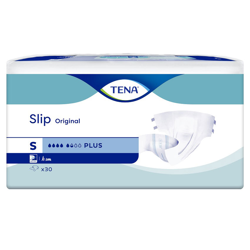 TENA Slip ORIGINAL Plus - Standard Windeln - Gr. Small - (3x30) 90 Stück