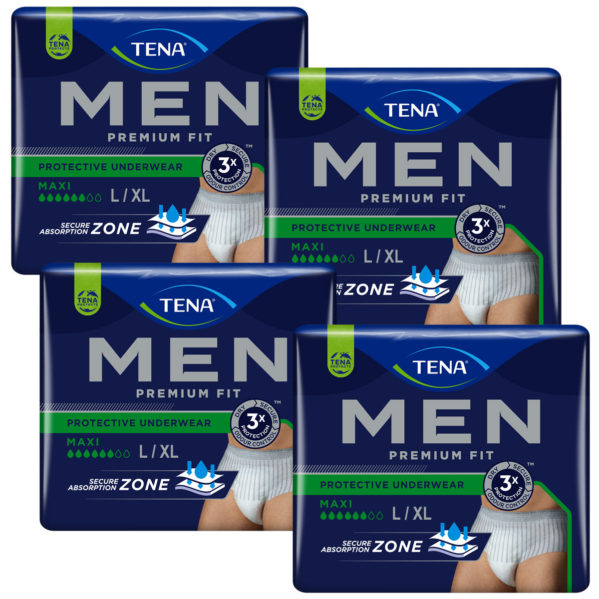 TENA Men Premium Fit - Pants MAXI für Männer Gr. L/XL (4x10 Stück )