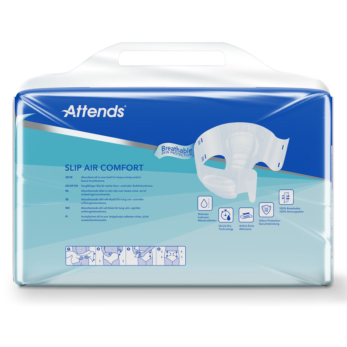 ATTENDS Slip AIR Comfort 9 - Extra Small (XS) - Inkontinenzwindel für Jugendliche