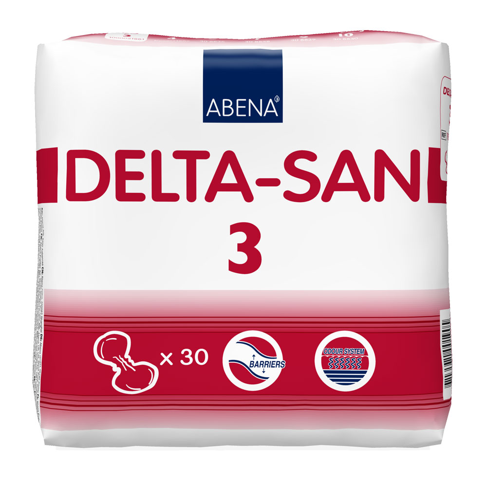 DELTA-SAN Nr. 3 Inkontinenz-Vorlagen - Saugkraft: 320ml 30 Stück Einzelpack