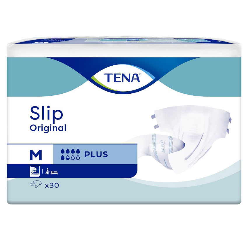 TENA Slip ORIGINAL Plus - Standard Windeln - Gr. Medium - 30 Stück