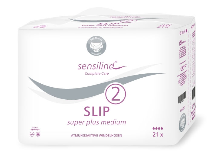 Sensilind SLIP - SUPER PLUS Medium (M) - Inkontinenzwindeln - 4x21 Stück 