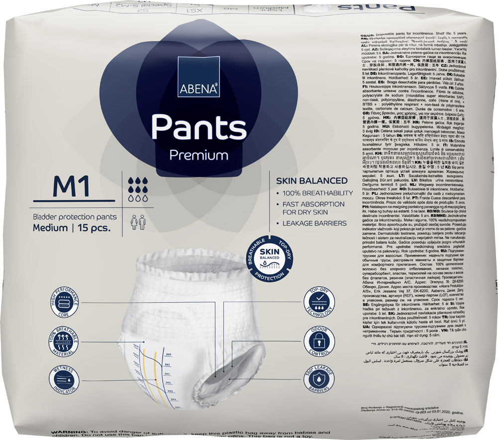 ABENA Pants Premium Medium (M1) 6x15 (90 Stück)