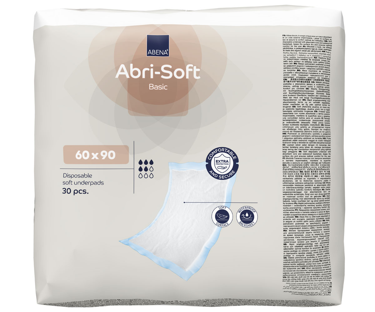 ABENA Abri-Soft BASIC Inkontinenzunterlagen 60 x 90cm (120) Stück