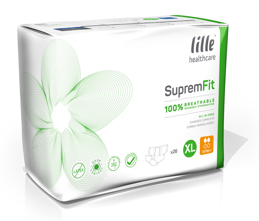 LILLE Suprem Fit - EXTRA - Inkontinenzwindeln - EXTRA LARGE (XL) - 20 St. Packung