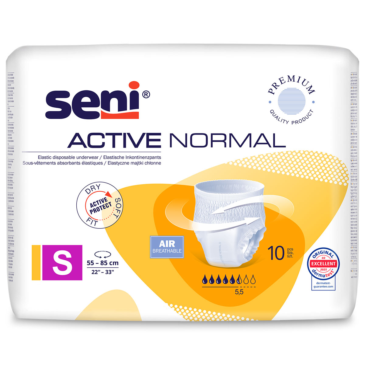 SENI Active NORMAL Inkontinenzslip SMALL (8x10) 80 Stück