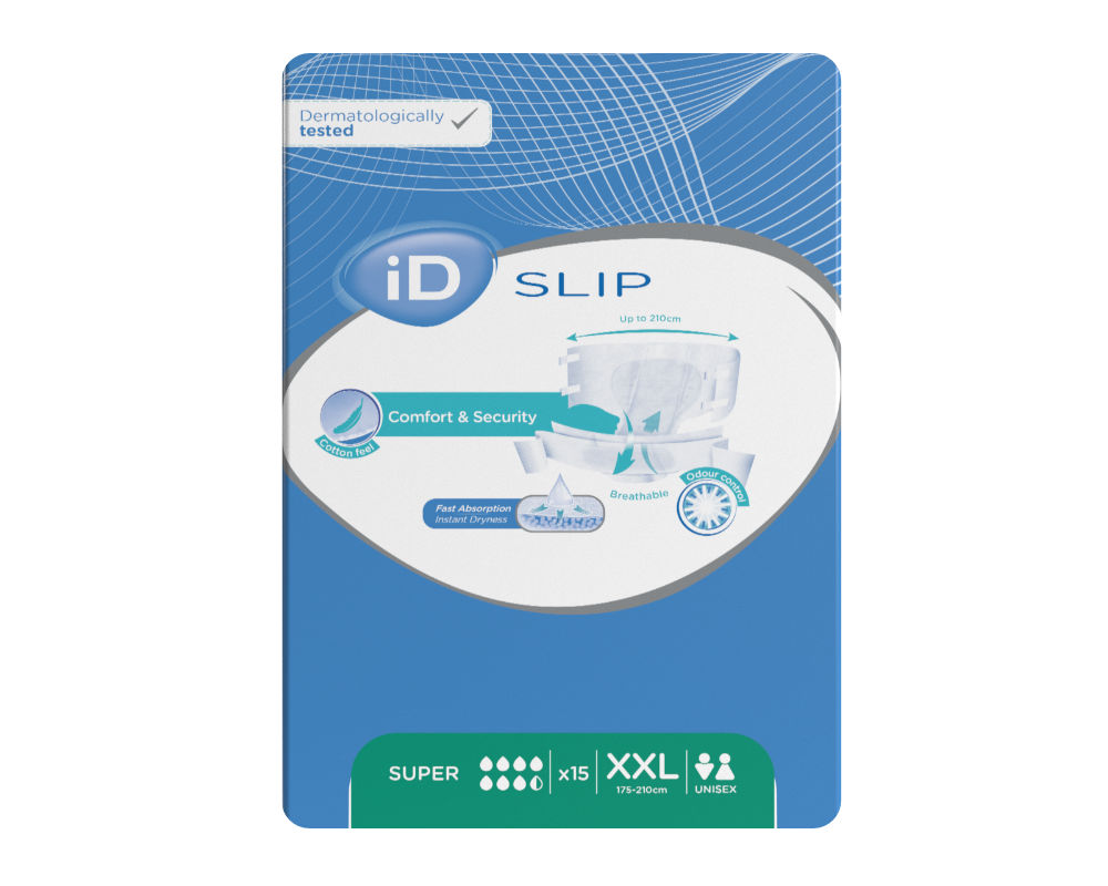 iD Slip SUPER XXL bariatric - Inkontinenzwindeln - 15 Stück Pack