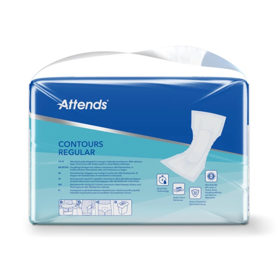 ATTENDS Contours Regular 5 - Inkontinenzvorlagen - 42 St. Packung ATTENDS Contours Regular 5 - Inkontinenzvorlagen - 42 St. Packung