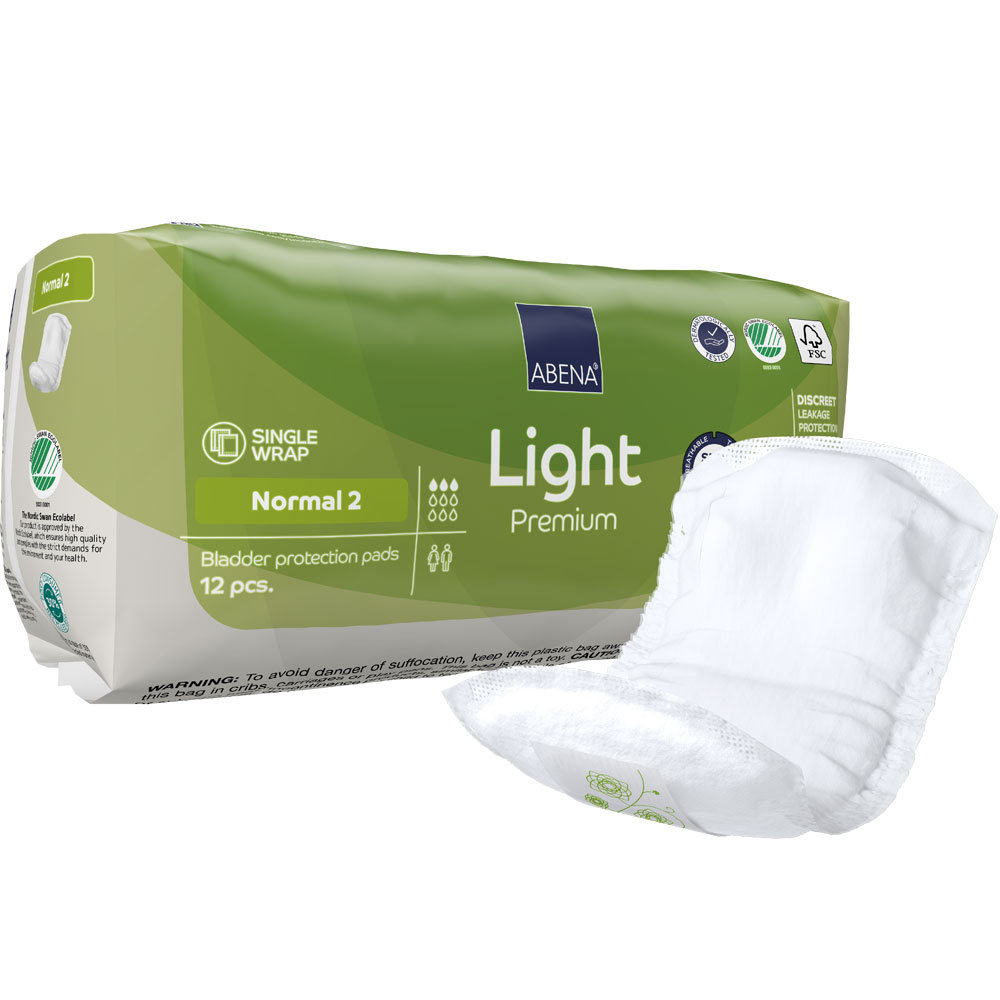 ABENA Light NORMAL 2 - Inkontinenzeinlagen für Frauen - 350ml - 12St. Packung