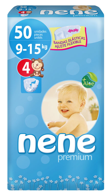 NENE (T4) - Babywindeln MAXI  9-15kg - (3x50) Stück Vorteilspack