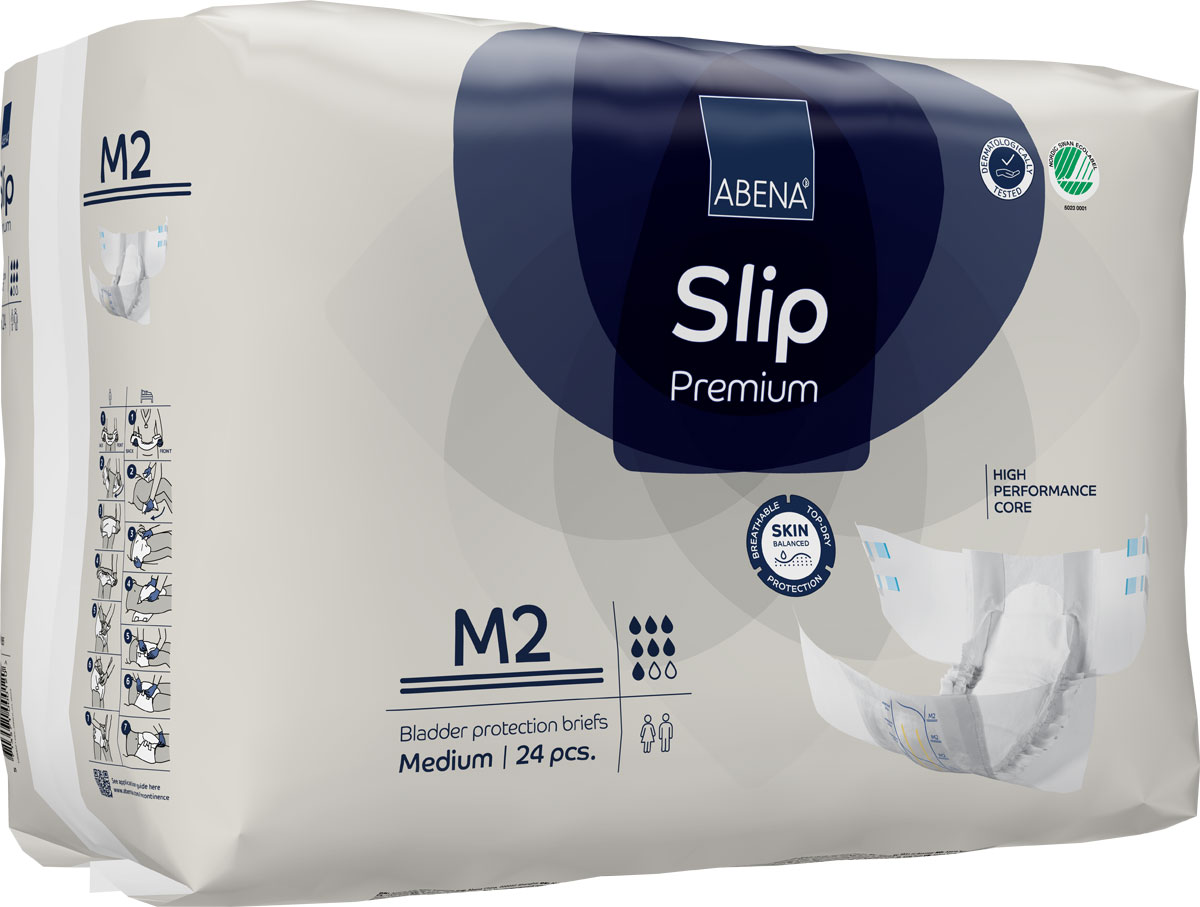 ABENA Slip Premium Gr. M2 - atmungsaktive Windeln  (4x24 Stück)