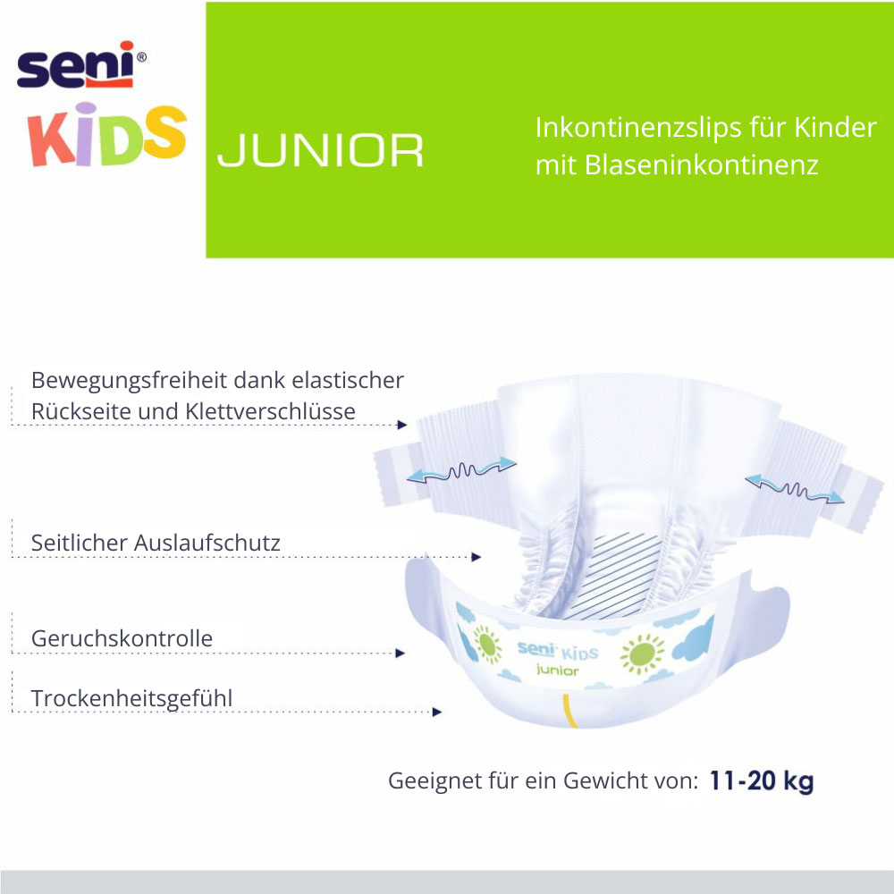 SENI KIDS Kinderwindel Gr. Junior (12-25kg) 30 Stück Einzelpackung
