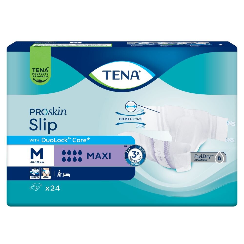 TENA Slip MAXI - saugstarke Windeln - MEDIUM 24 Stück Packung