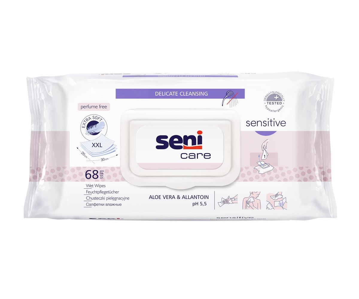 SENI CARE - Feuchtpflegetücher SENSITIVE, 80 Stück