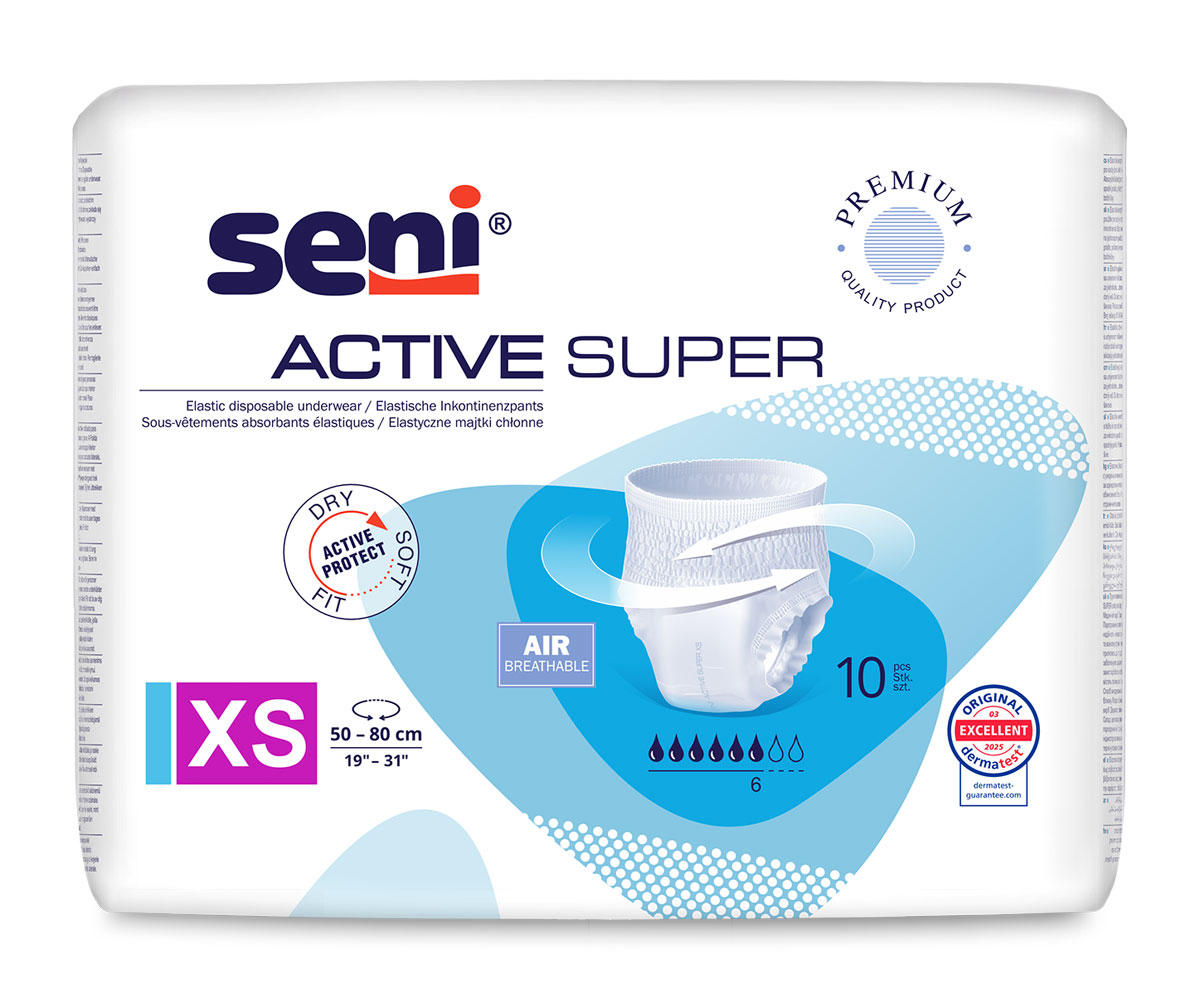 SENI Active SUPER - Inkontinenzpants XS - 10 Stück Packung