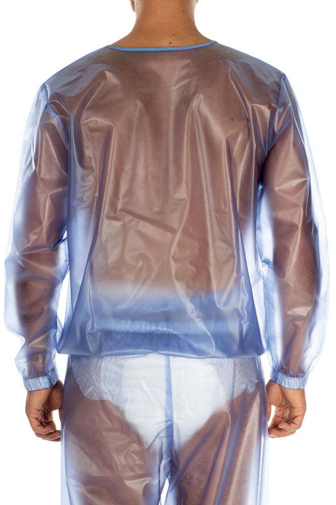 Suprima PVC-Schlafanzug, nur Oberteil - No. 9611 L blau transparent