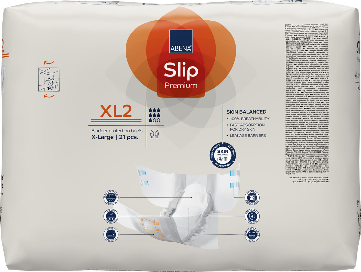 ABENA Slip Premium Gr. XL2 - Inkontinenzwindeln  (21 St. Einzelpack)