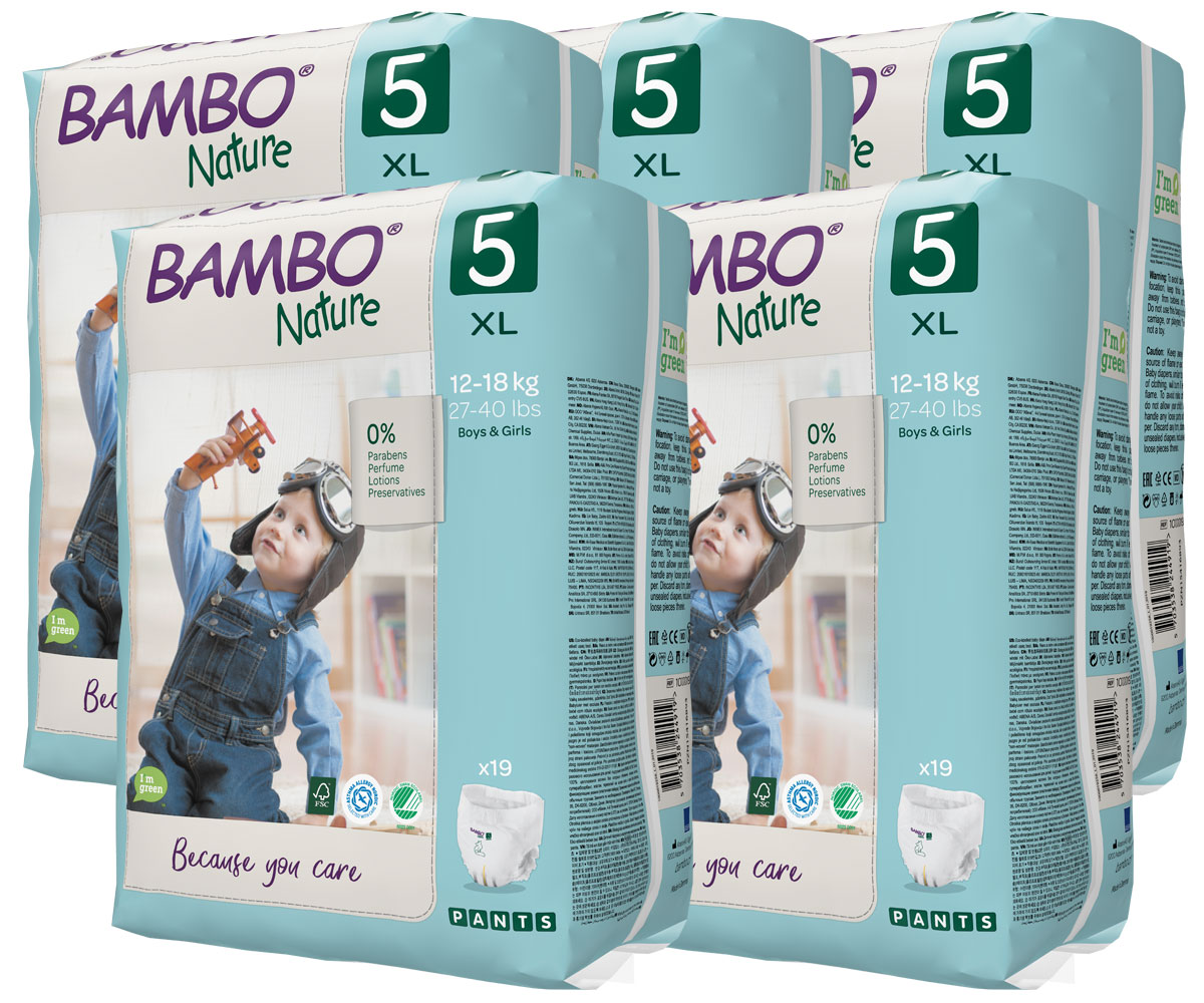 Bambo NATURE Training Pants JUNIOR (5x19 Stück) Jumbopack