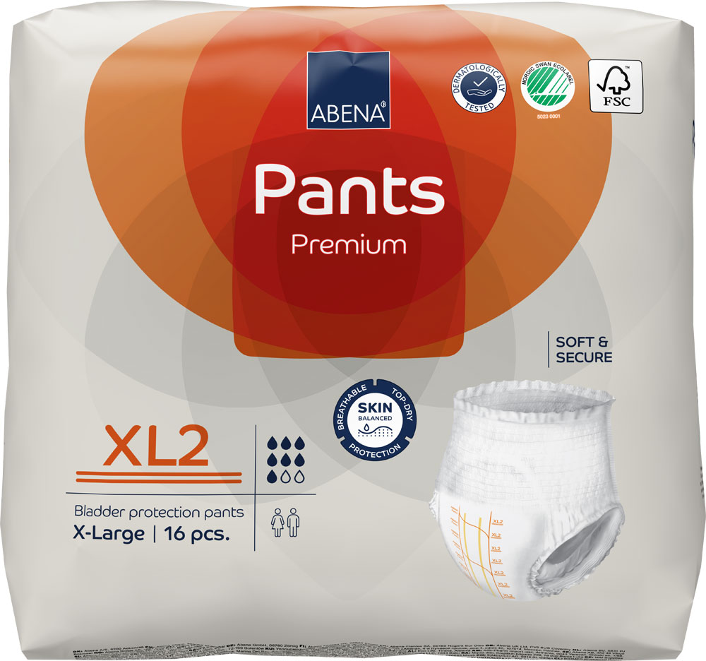 ABENA Pants Premium X-Large (XL2) Saugstärke 2 - 6x16 (96 Stück)