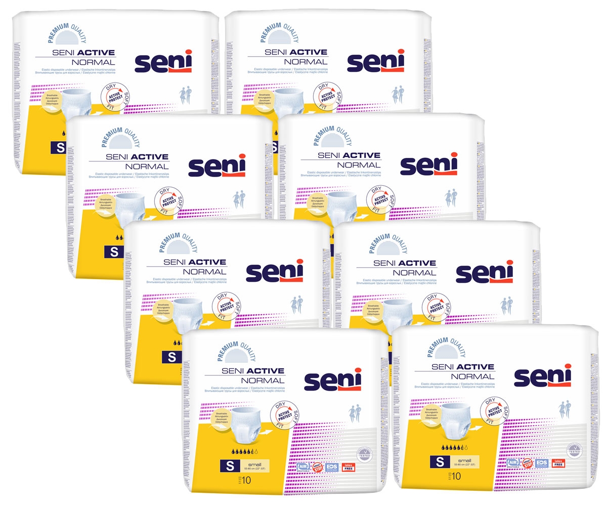 SENI Active NORMAL Inkontinenzslip SMALL (8x10) 80 Stück