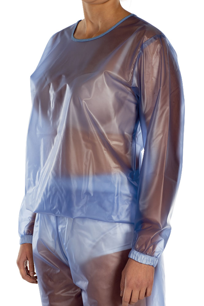 Suprima PVC-Schlafanzug, nur Oberteil - No. 9611 S hellblau