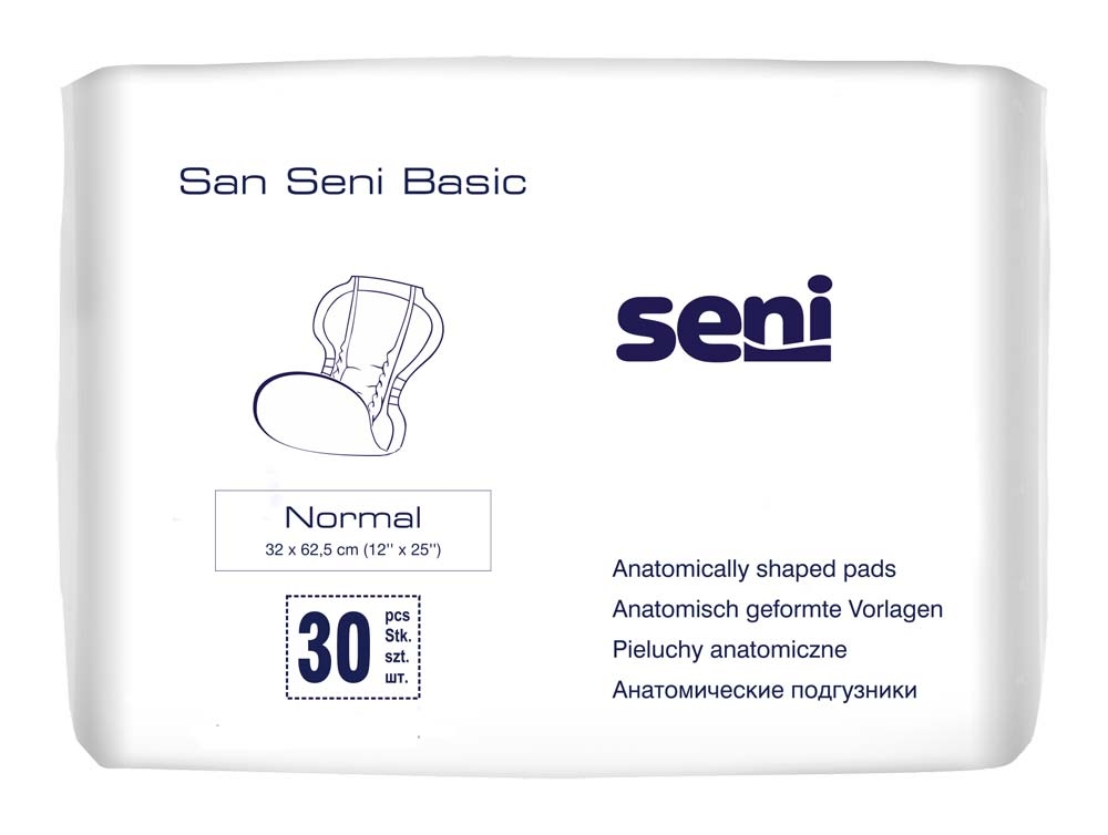 San Seni Basic - NORMAL - Inkontinenz-Vorlagen - (4x30) 120 Stück