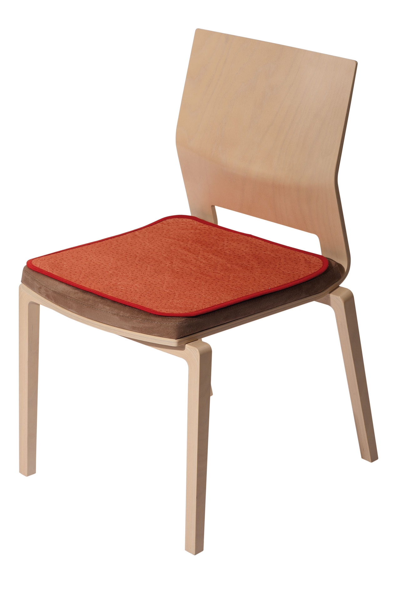 Suprima Sitzkissen mit Bänder - terrakotta