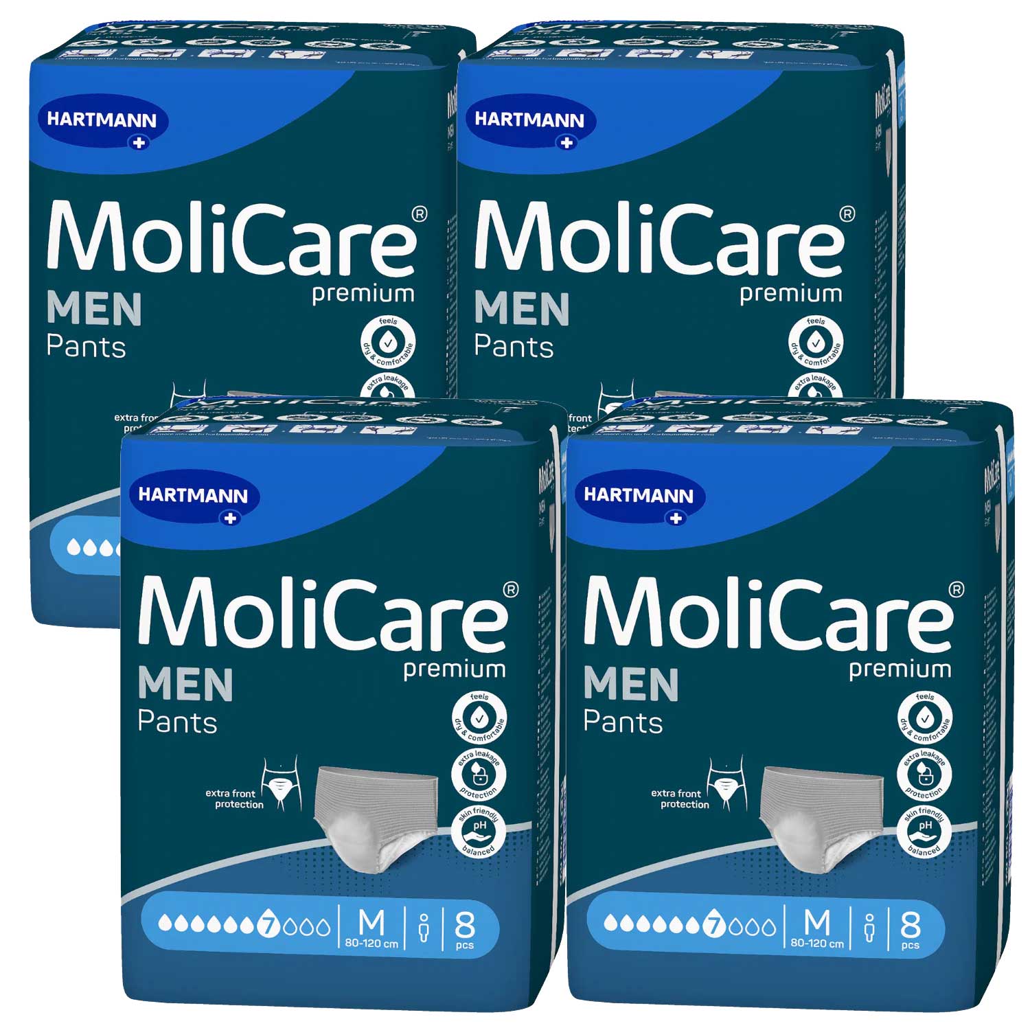 HARTMANN MoliCare® Premium MEN Pants - 7 Tropfen - Medium (4x8 Stück)