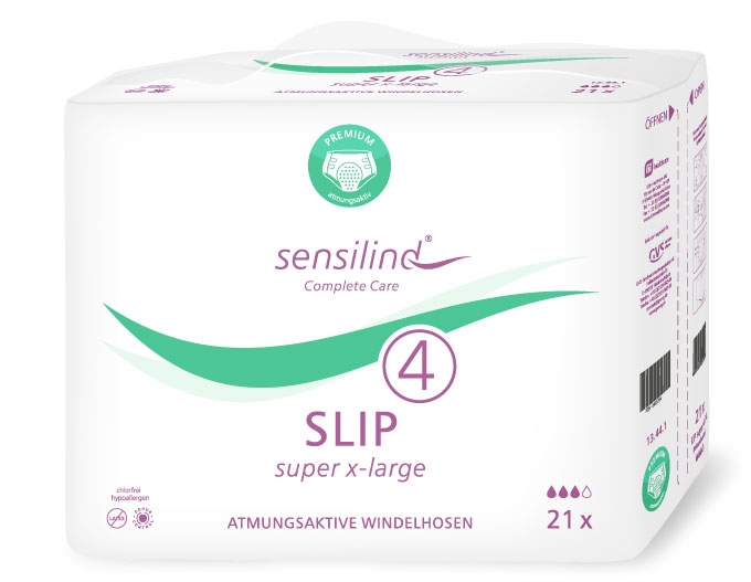 Sensilind SLIP - SUPER X-Large (XL) - Inkontinenzwindeln - 4x21 Stück 