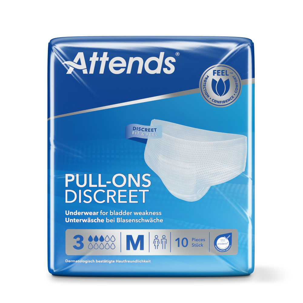 ATTENDS Pull-Ons Discreet Underwear 3 - Medium (M) - 6x10 Stück