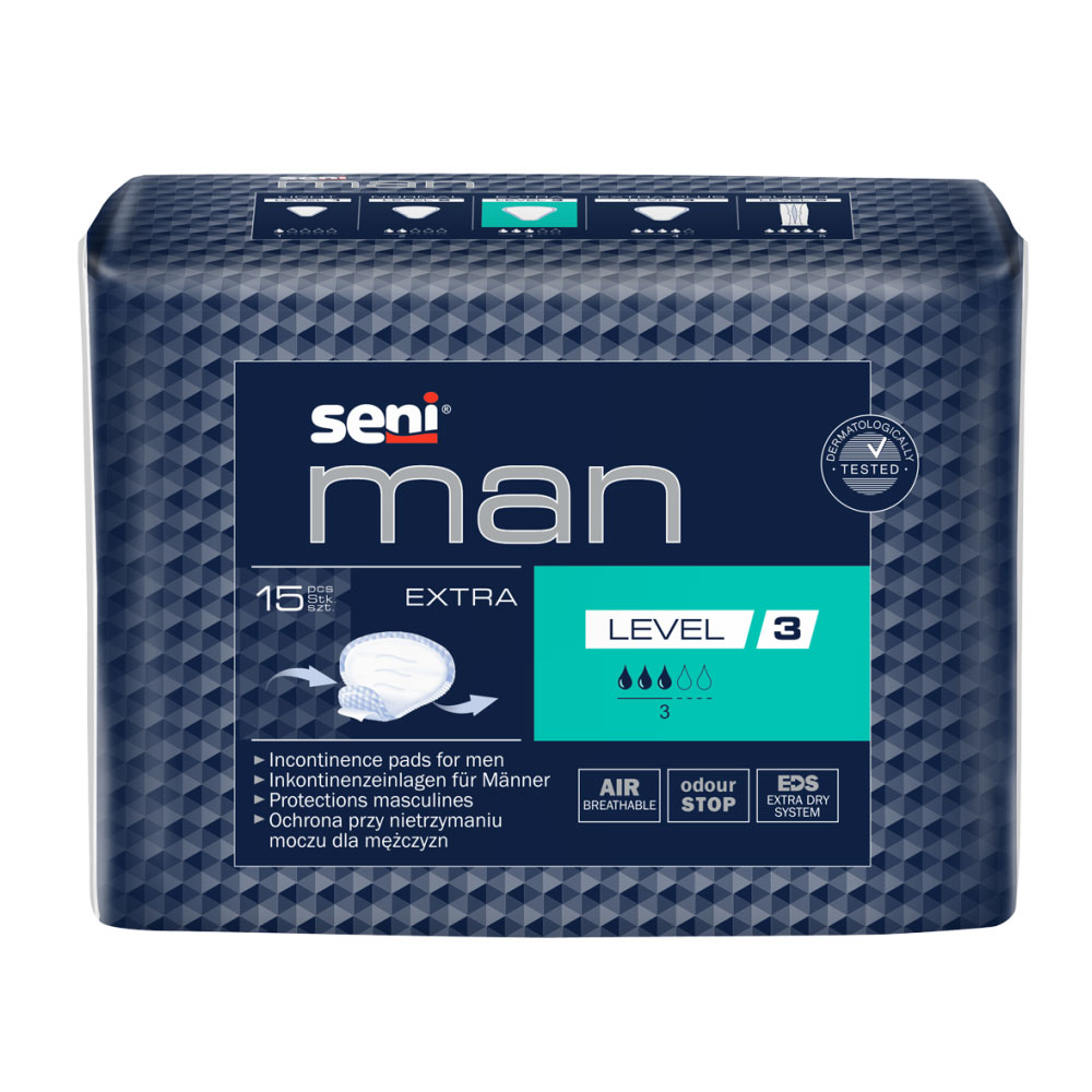 SENI Man EXTRA - LEVEL 3 - 500ml Saugleistung - 15 Stück Einzelpack