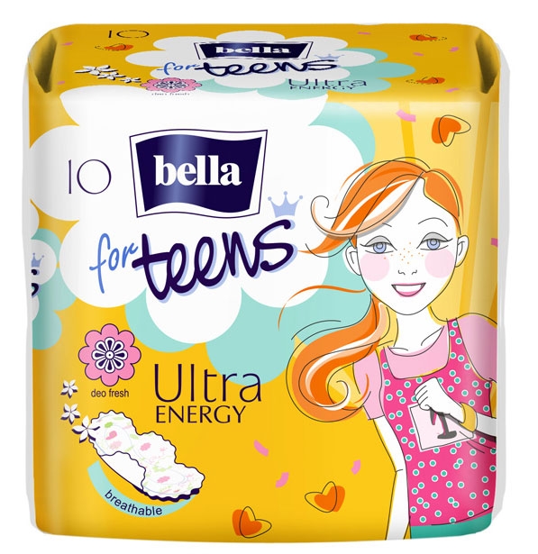 Bella für Teens ULTRA Binden "ENERGY" - 10 Stück Pack