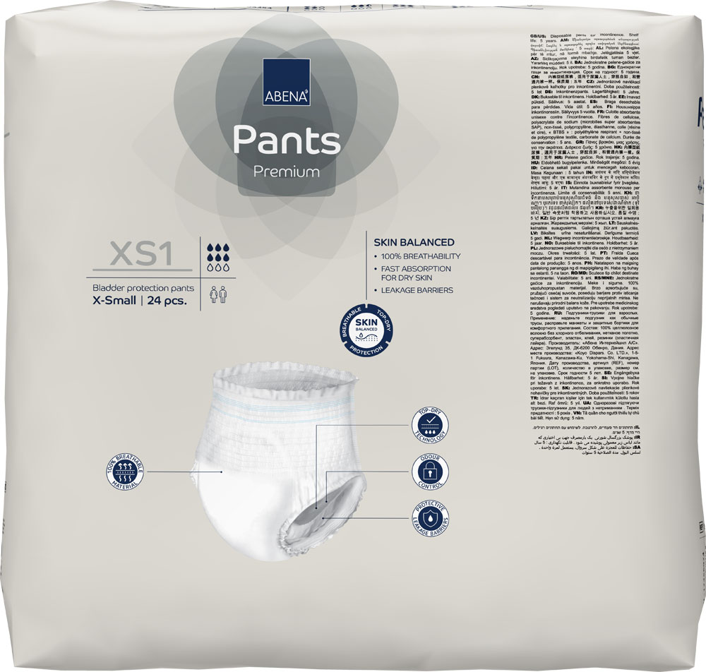 ABENA Pants Premium Extra Small (XS1) 24 St. Packung