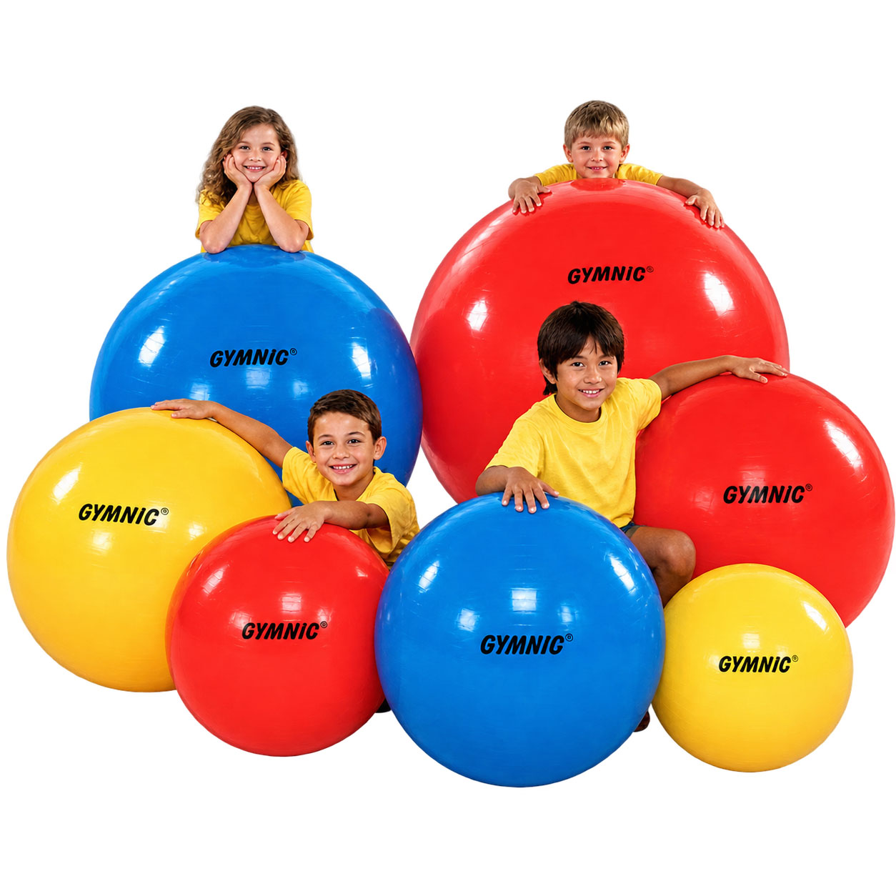 Gymnastikball Rehaforum 75 cm (in gelb)