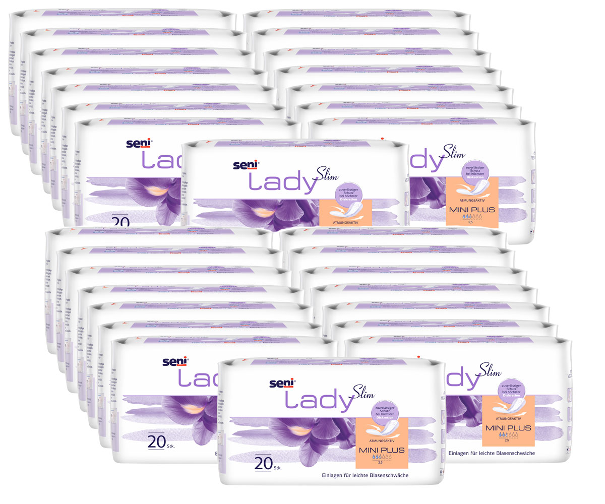 SENI Lady Slim MINI PLUS - 300ml Saugleistung - 30 x 20 Stück
