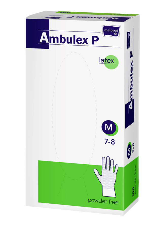 Ambulex Einmalhandschuhe Latex puderfrei 100 Stück Größe XL