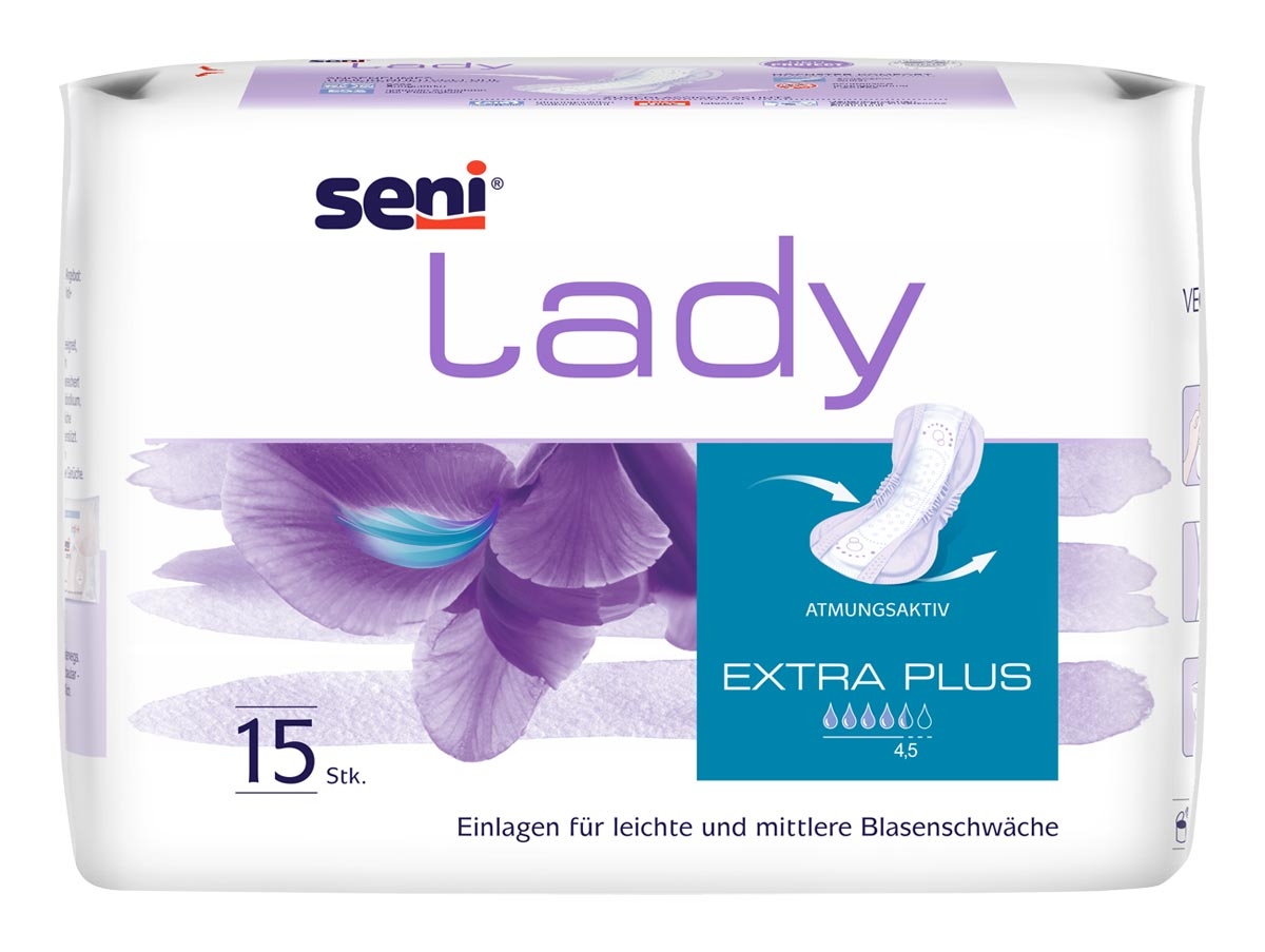 SENI Lady EXTRA PLUS - 580ml Saugleistung - 15 Stück Pack